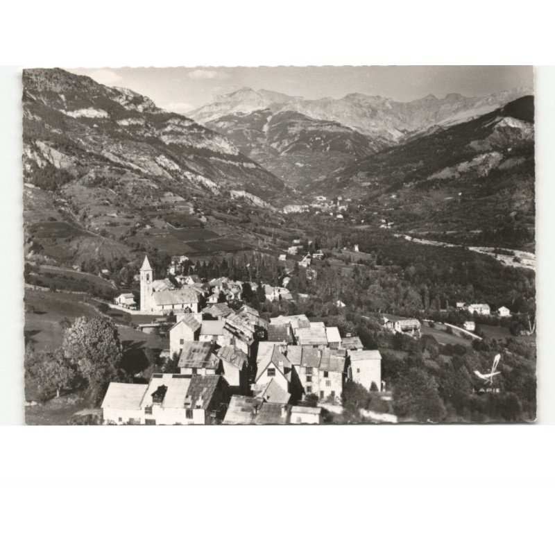 VILLARS-COLMARS: vue générale vue aérienne 10x15 - très bon état