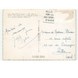 COL D'ALLOS: refuge du col et la grande séolane vue aérienne 10x15 - état