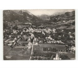 BARCELONNETTE: la ville et la vallée de l'ubaye vue aérienne 10x15 - très bon état