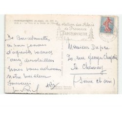 BARCELONNETTE: la ville et la vallée de l'ubaye vue aérienne 10x15 - très bon état