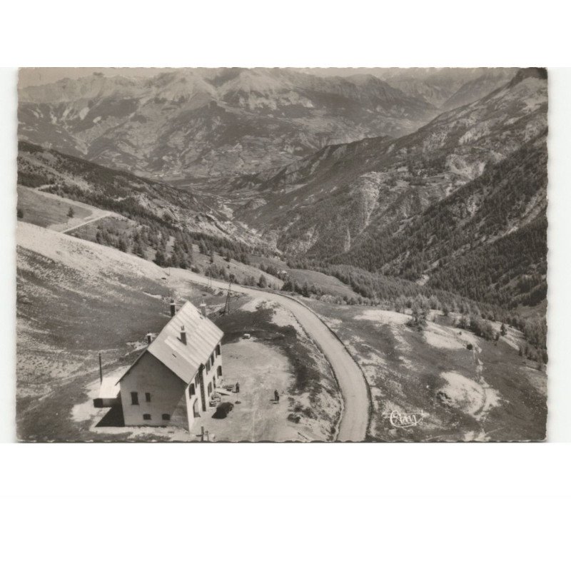 COL D'ALLOS: le refuge du col vue aérienne 10x15 - très bon état