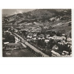 BARCELONNETTE: vue de la ville dans le fond saint-pons vue aérienne 10x15 - très bon état