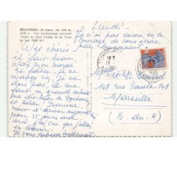 BEAUVEZER: vallée du haut verdon et les tours du lac vue aérienne 10x15 - très bon état