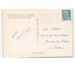 CASTELLANE: la chapelle de notre-dame du roc et vallée du verdon vue aérienne 10x15 - très bon état