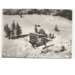 LA SAUZE - BARCELONNETTE: l'hôtel du brec vue aérienne 10x15 - très bon état