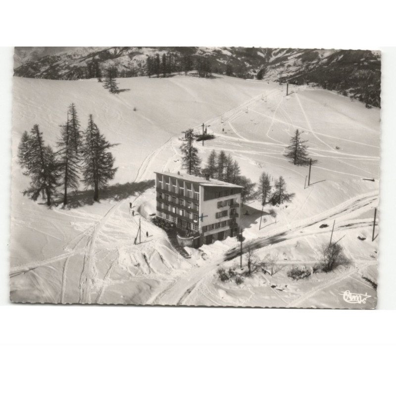 LA SAUZE - BARCELONNETTE: l'hôtel du brec vue aérienne 10x15 - très bon état