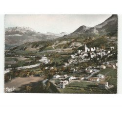 THOARD: vue générale et les gîtes montagne de guéruen vue aérienne 10x15 - état