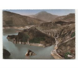 VERDON: lac du verdon et barrage de castillon vue aérienne 10x15 - très bon état