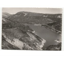 VERDON: lac du verdon et barrage de castillon vue aérienne 10x15 - très bon état