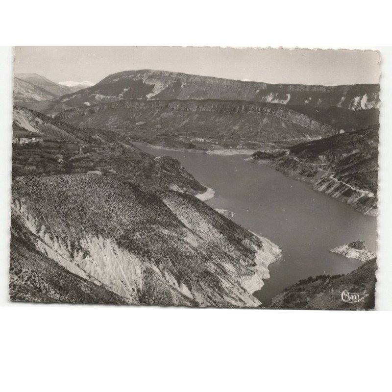 VERDON: lac du verdon et barrage de castillon vue aérienne 10x15 - très bon état