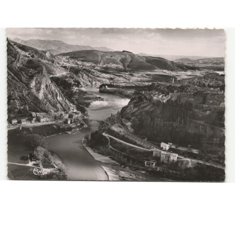 SISTERON: pont de la baume vue aérienne 10x15 - très bon état