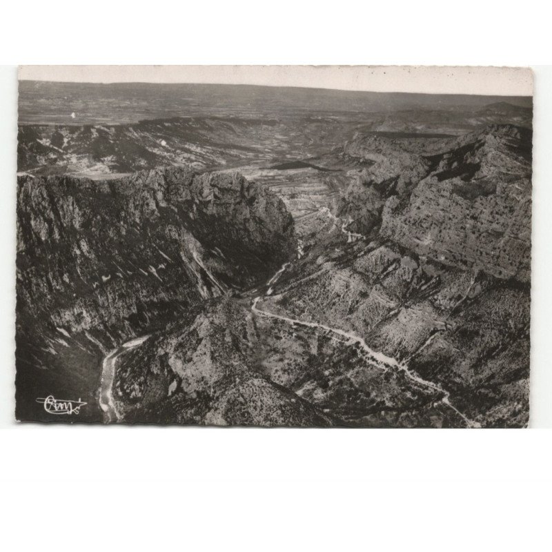 VERDON: corniche sublime vue aérienne 10x15 - très bon état