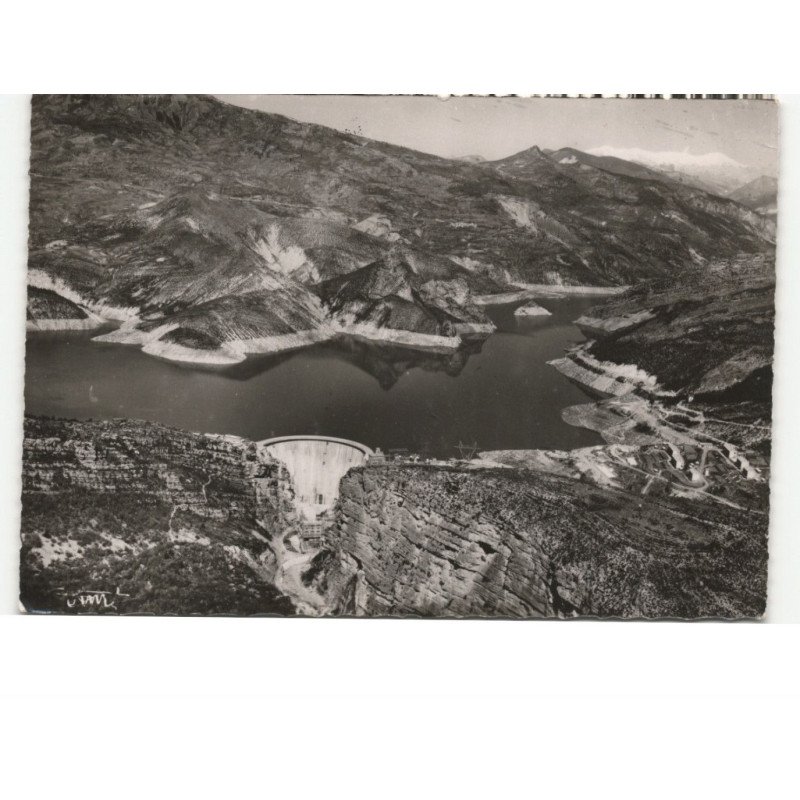 VERDON: lac du verdon et barrage de castillon vue aérienne 10x15 - très bon état