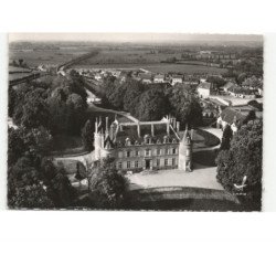 BEAULON: le château et vue d'ensemble vue aérienne 10x15 - très bon état
