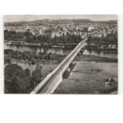 BELLERIVE: le pont aristide-briand et vue panoramique sur vichy vue aérienne 10x15 - très bon état