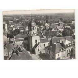 BELLENAYES: l'église saint-martin XIIe siècle vue aérienne 10x15 - très bon état
