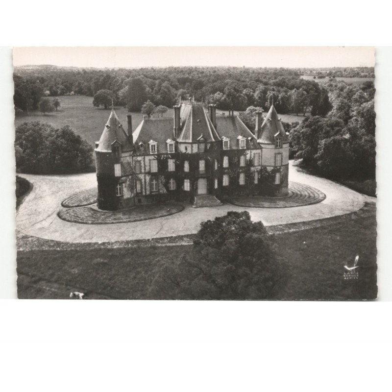 BESSON: le château de bostz vue aérienne 10x15 - très bon état