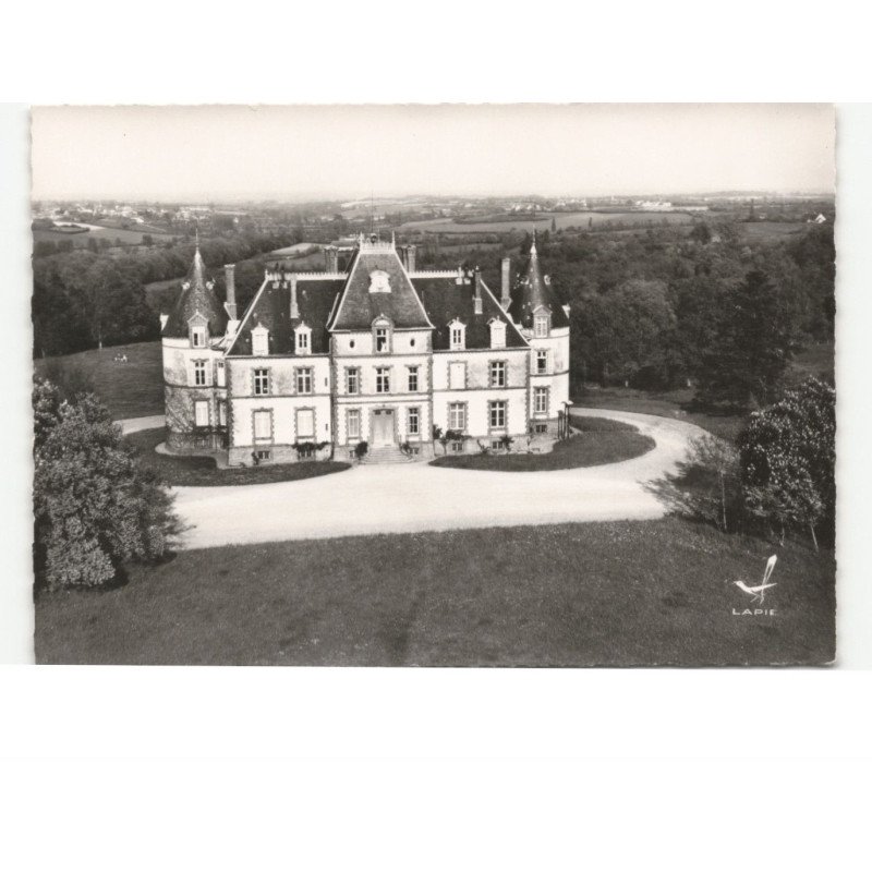 BESSON: le château de bostz vue aérienne 10x15 - très bon état