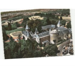 BUSSET: le château bourbon-busset et la vallée de l'allier vue aérienne 10x15 - très bon état