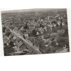 CERILLY: route de moulins et vue d'ensemble vue aérienne 10x15 - très bon état