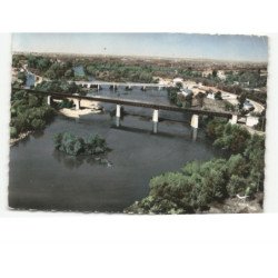 DIOU: les ponts sur la loire vue aérienne 10x15 - état