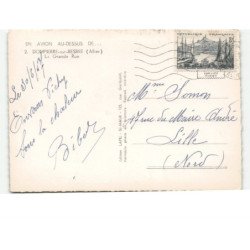 DOMPIERRE-sur-BESBRE: la grande rue vue aérienne 10x15 - très bon état