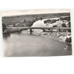 CHAZEUIL: le pont sur l'allier vue aérienne 10x15 - très bon état
