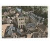 EBREUIL: l'église abbatiale saint-léger XIIe siècle vue aérienne 10x15 - très bon état