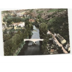 CHOUVIGNY: gorges de chouvigny, le pont de saint-ga sur la sioule vue aérienne 10x15 - très bon état