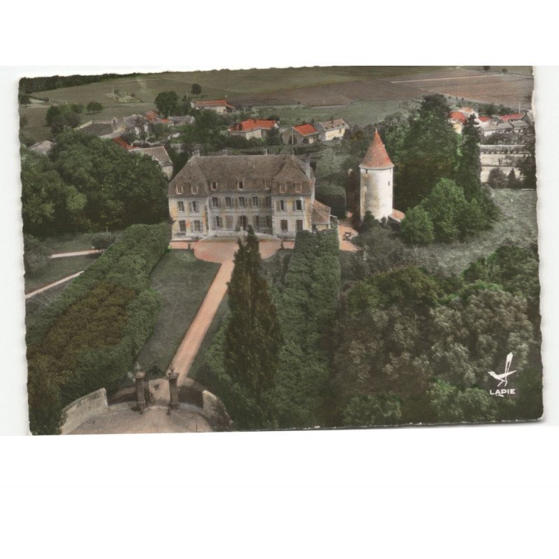 JENZAT: le château vue aérienne 10x15 - très bon état