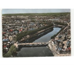 MONTLUCON: les deux ponts vue aérienne 10x15 - très bon état