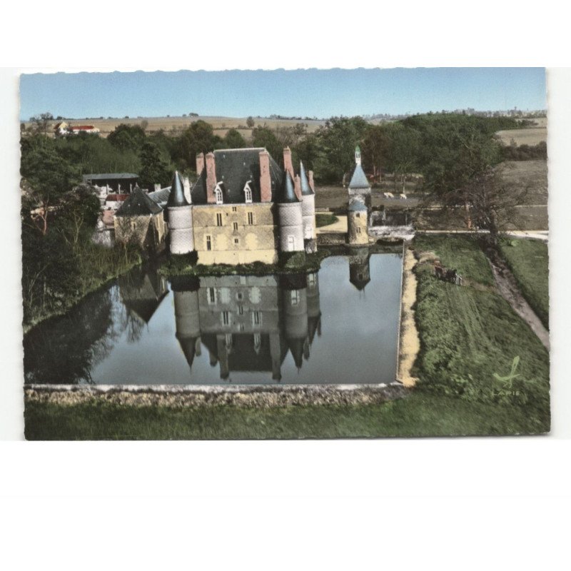NEUILLY-le-REAL: le château de l'écluse vue aérienne 10x15 - très bon état