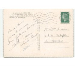 SAINT-BONNET: capitale du champsaur, le drac et vue générale vue aérienne 10x15 - très bon état