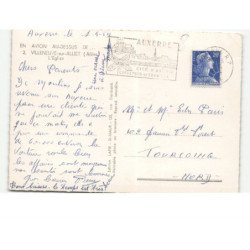 VILLENEUVE-sur-ALLIER: l'église vue aérienne 10x15 - état