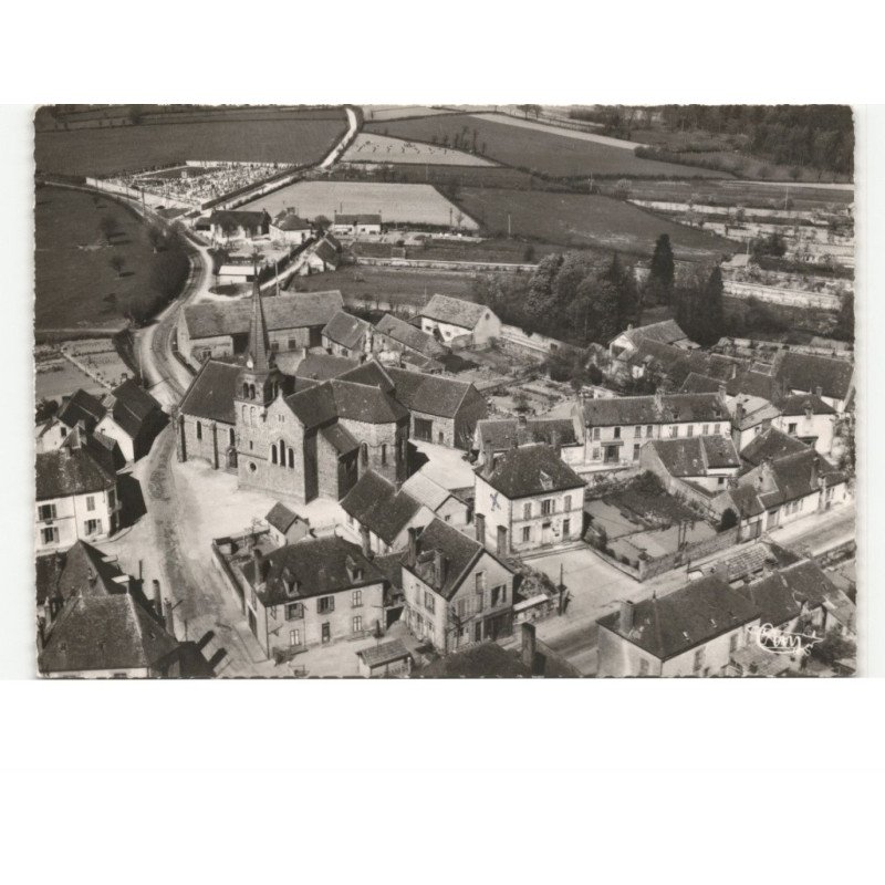 CRESSANGES: vue générale vue aérienne 10x15 - très bon état