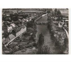 EBREUIL: la sioule vue aérienne 10x15 - état