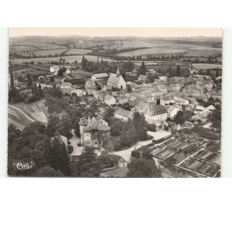 MONTAIGUET-en-FOREZ: vue générale vue aérienne 10x15 - très bon état