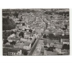 GANNAT: vue générale et grande rue vue aérienne 10x15 - très bon état