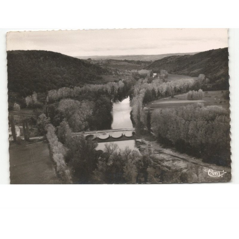 JENZAT: pont vue aérienne 10x15 - très bon état