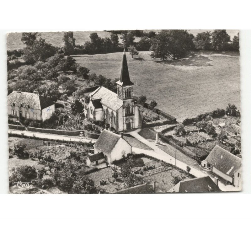 LIMOISE: l'église vue aérienne 10x15 - très bon état