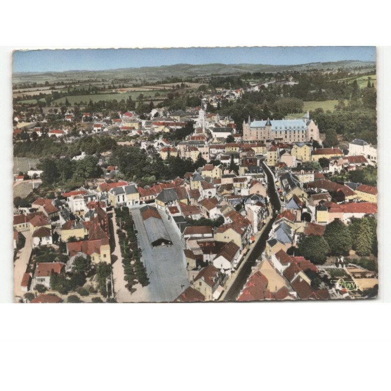 LAPALISSE: vue générale vue aérienne 10x15 - très bon état