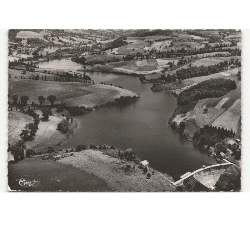 LE MAYET-de-MONTAGNE et CHATEL-MONTAGNE: barrage de la besbre vue aérienne 10x15 - état