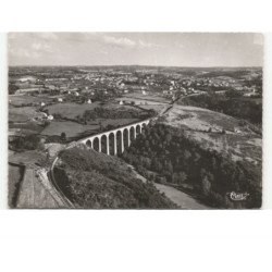 NERIS-les-BAINS: sur les viaducs vue aérienne 10x15 - très bon état