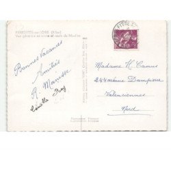 PIERREFITTE-sur-LOIRE: vue générale et route de moulins vue aérienne 10x15 - très bon état