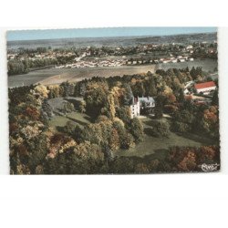 SAINT-POURCAIN-sur-SIOULE: château des guénégauds vue aérienne 10x15 - très bon état