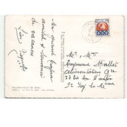 VALLON-en-SULLY: le pont du cher vue aérienne 10x15 - état