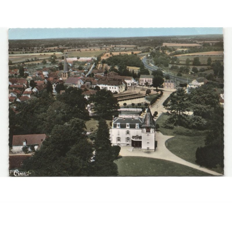 VALLON-en-SULLY: vue générale vue aérienne 10x15 - très bon état