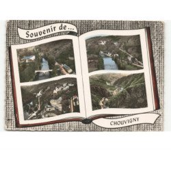 CHOUVIGNY: souvenir de 4 vues vue aérienne 10x15 - état