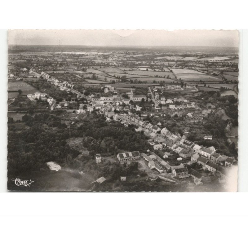 BEZENET: générale et la grande rue vue aérienne 10x15 - état