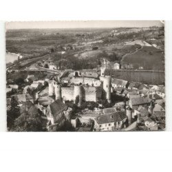 BILLY: vue générale et le château vue aérienne 10x15 - état